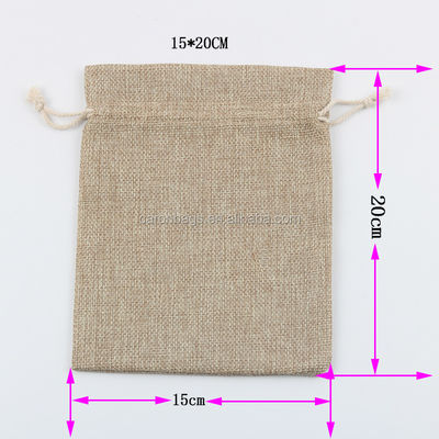 品質  Recyclable Promotional Eco Friendly Burlap Drawstring Bag Pouches for Wheat, Hike and Coffee Beans Packing 工場