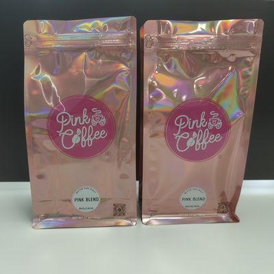 品質  Safety 500g Mylar Bags Coffee Bag Hologram Plastic Coffee Bag With Valve And Zipper 工場