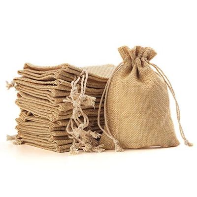 品質  2700310 Kids Birthday Party Favor Bag Logo Drawstring Burlap Folding Weeding Drawstring Bag 工場