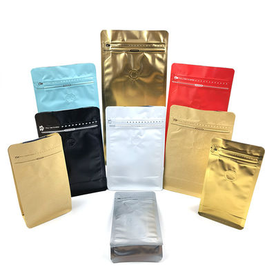 Custom Printing Coffee Beans Coffee Bag Aluminum Foil Moisture Proof Packaging With Valve